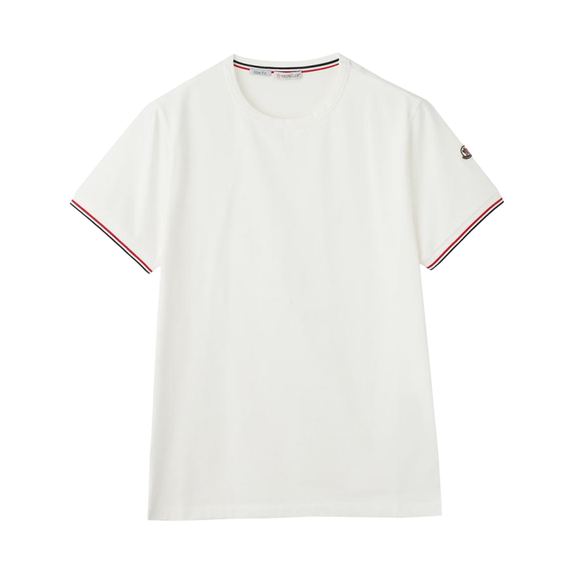 몽클레르 트리밍 코튼 티셔츠 오프 화이트 - 26SS(Moncler Trim Cotton T-Shirt Off White - 26SS) - 1