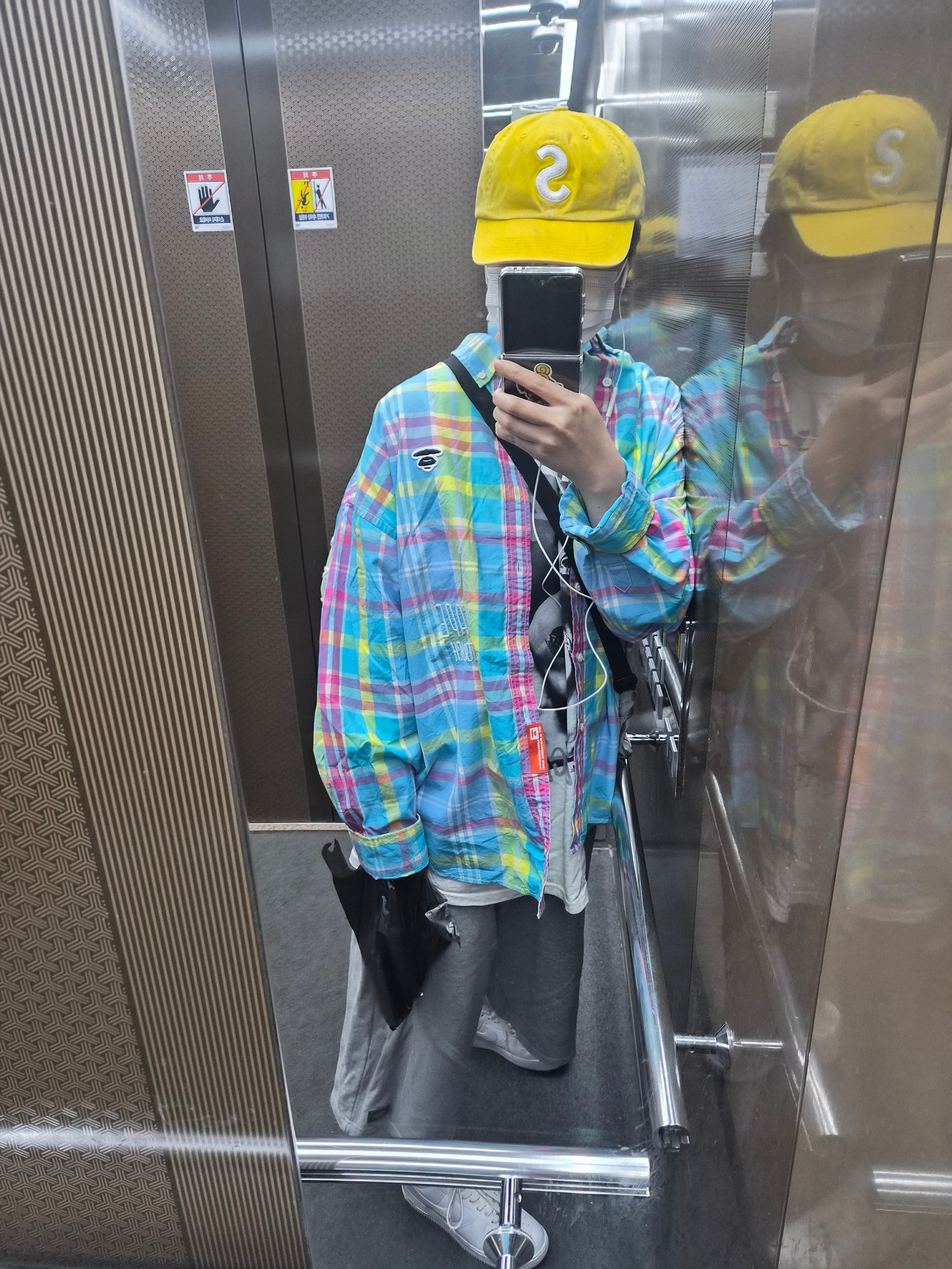 Supreme Pigment Print S Logo 6-Panel Yellow - 23FW, Nike Air Force 1 '07 Low White 착용 스타일