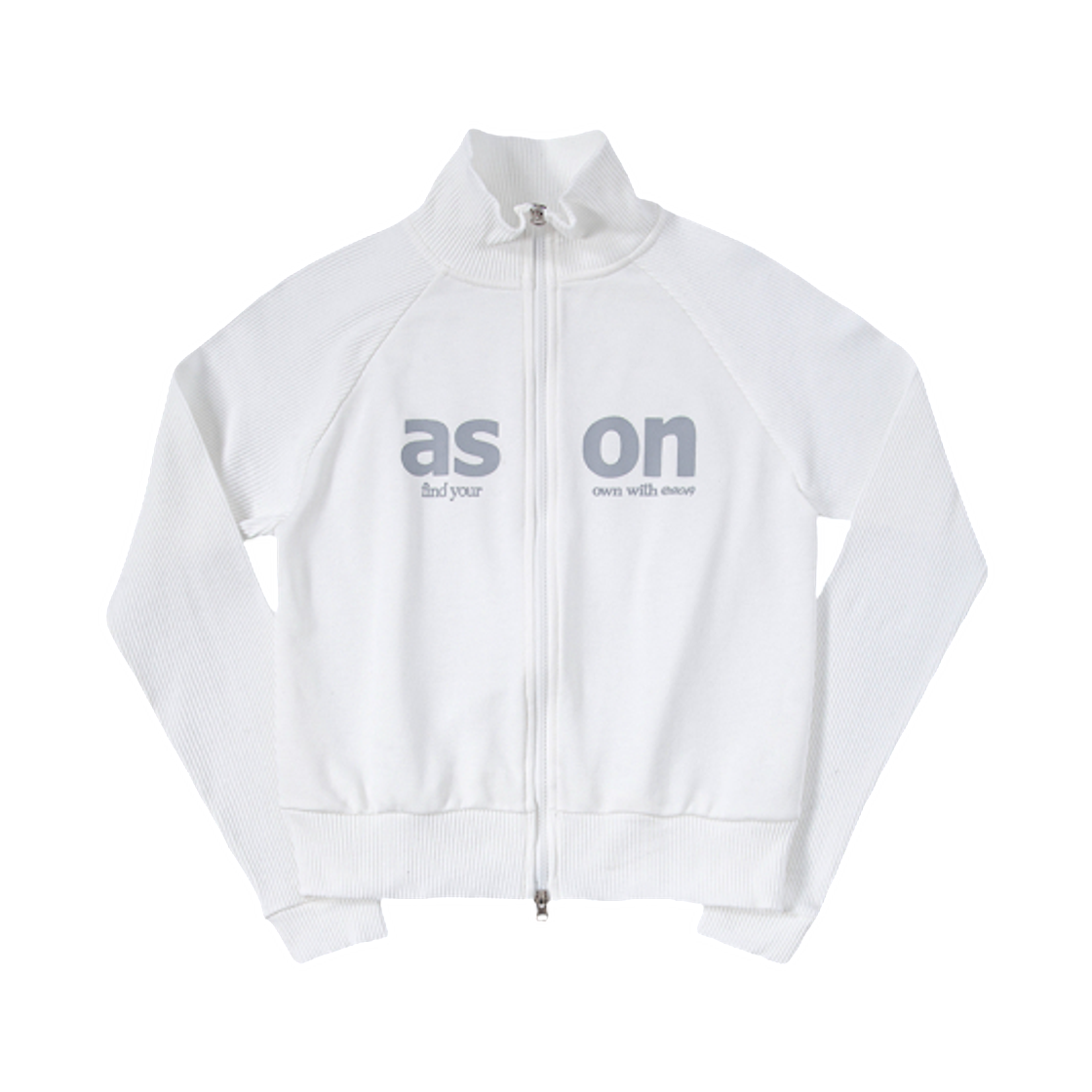 (W) 애즈온 솔트 집업 화이트((W) Ason Salt Zip Up White)
