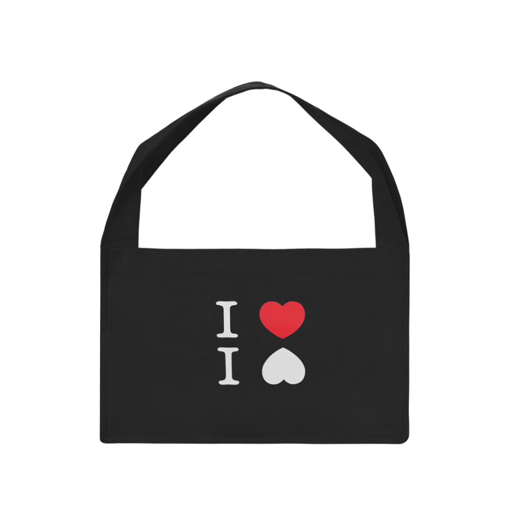 블랙 레드 하트 크로스 백(BLACK_ RED HEART CROSS BAG)
