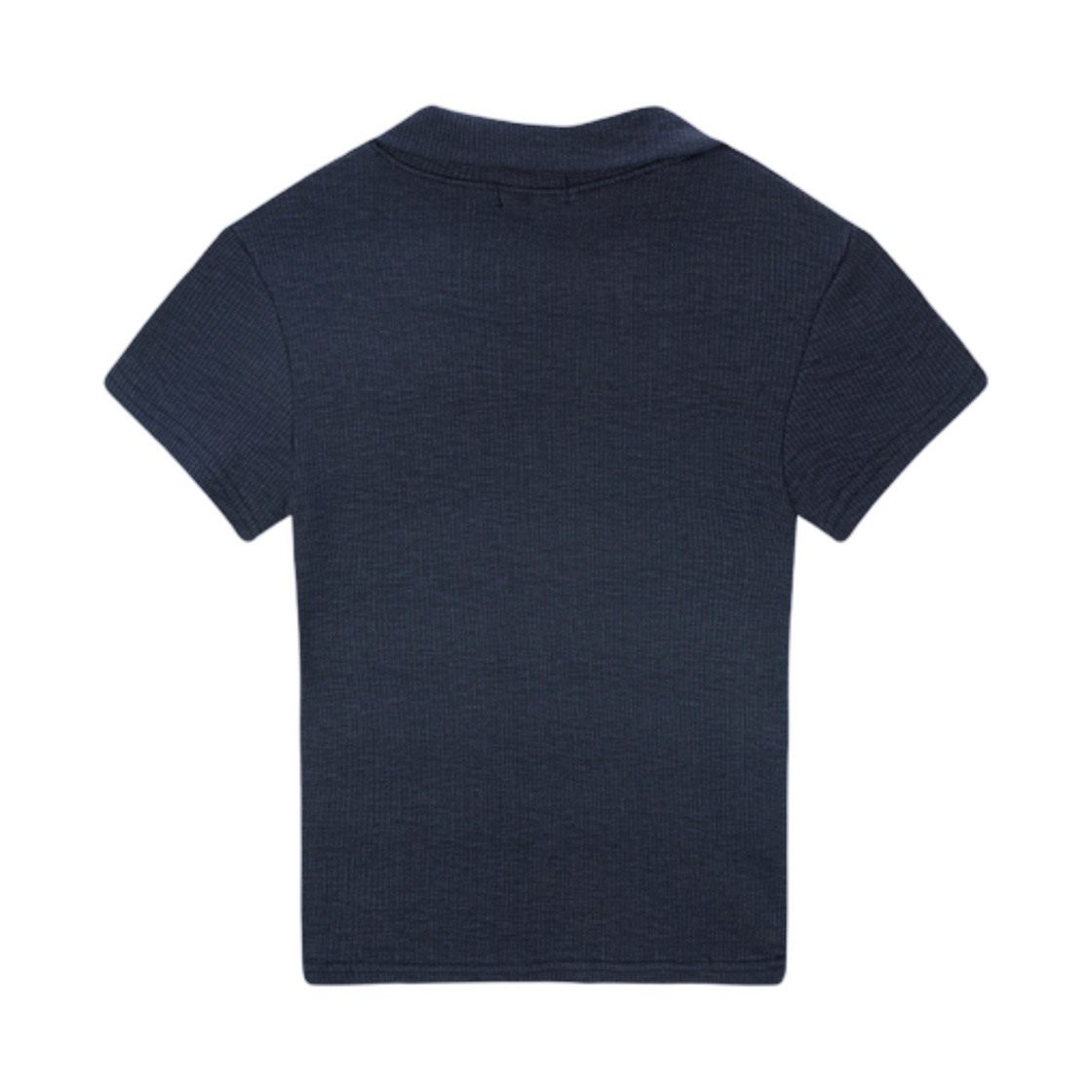(W) 애즈온 하프 아이비 칼라 티셔츠 네이비((W) Ason Half Ivy Collar T-Shirt Navy) - 2