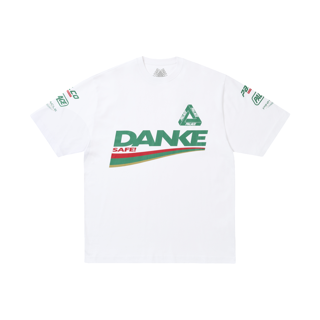 - Palace Danke T-Shirt White - 26SS