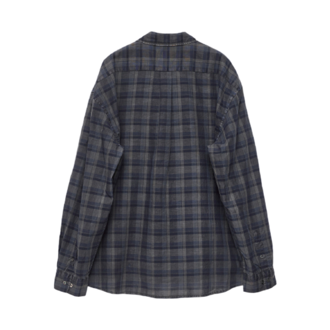 해칭룸 클래식 셔츠 다이드 블루 차콜(Hatchingroom Classic Shirt Dyed Blue Charcoal) - 2