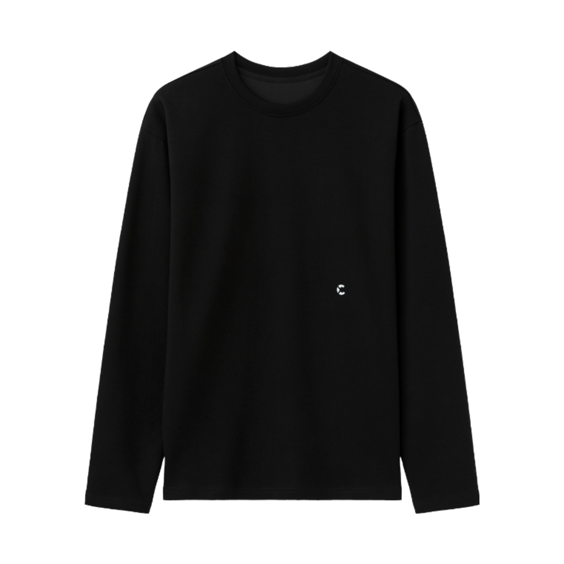 챕터엑스 세미 오버핏 소프트 롱 슬리브 블랙(Chapter.X Semi-Oversized Soft Long-Sleeve Black) - 1