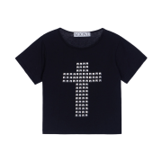VOONT Stud Cross T-Shirt (BLACK)