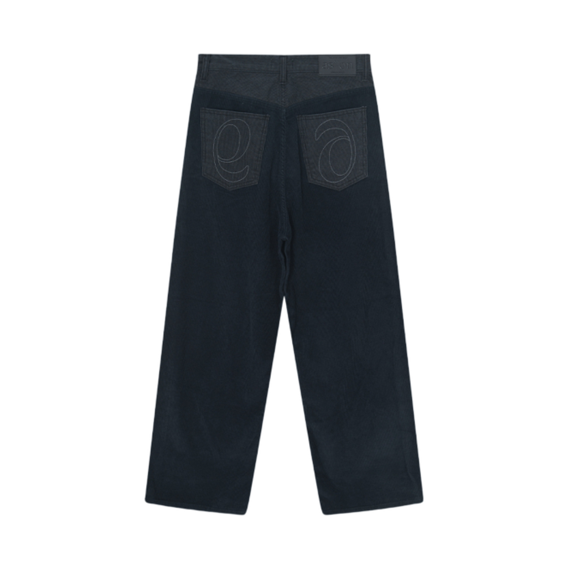 (W) 애즈온 노크 코듀로이 팬츠 블랙((W) Ason Knock Corduroy Pants Black) - 2