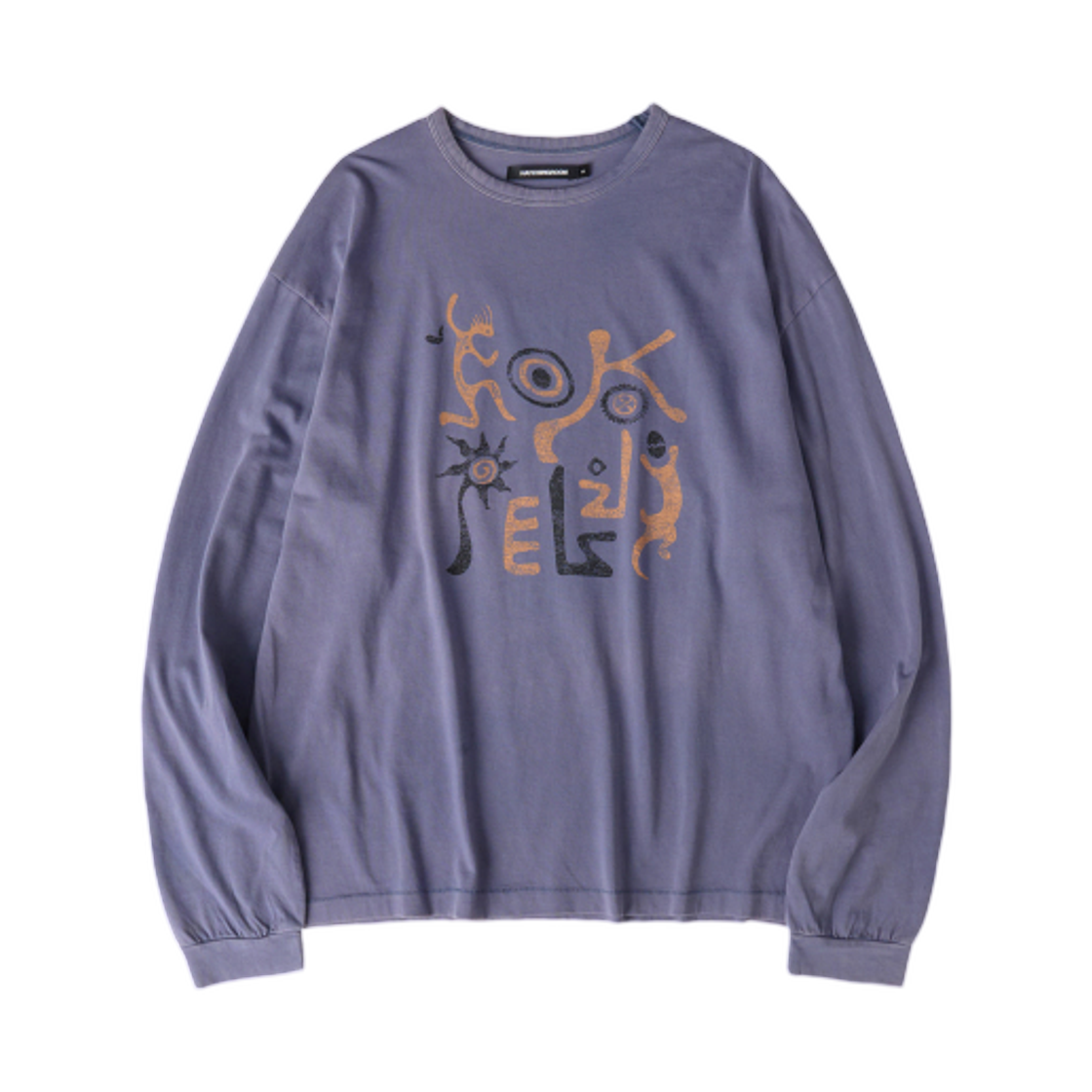 해칭룸 빈티지 코코펠리 티셔츠 블리치드 블루(Hatchingroom VTG Kokopelli T-Shirt Bleached Blue)
