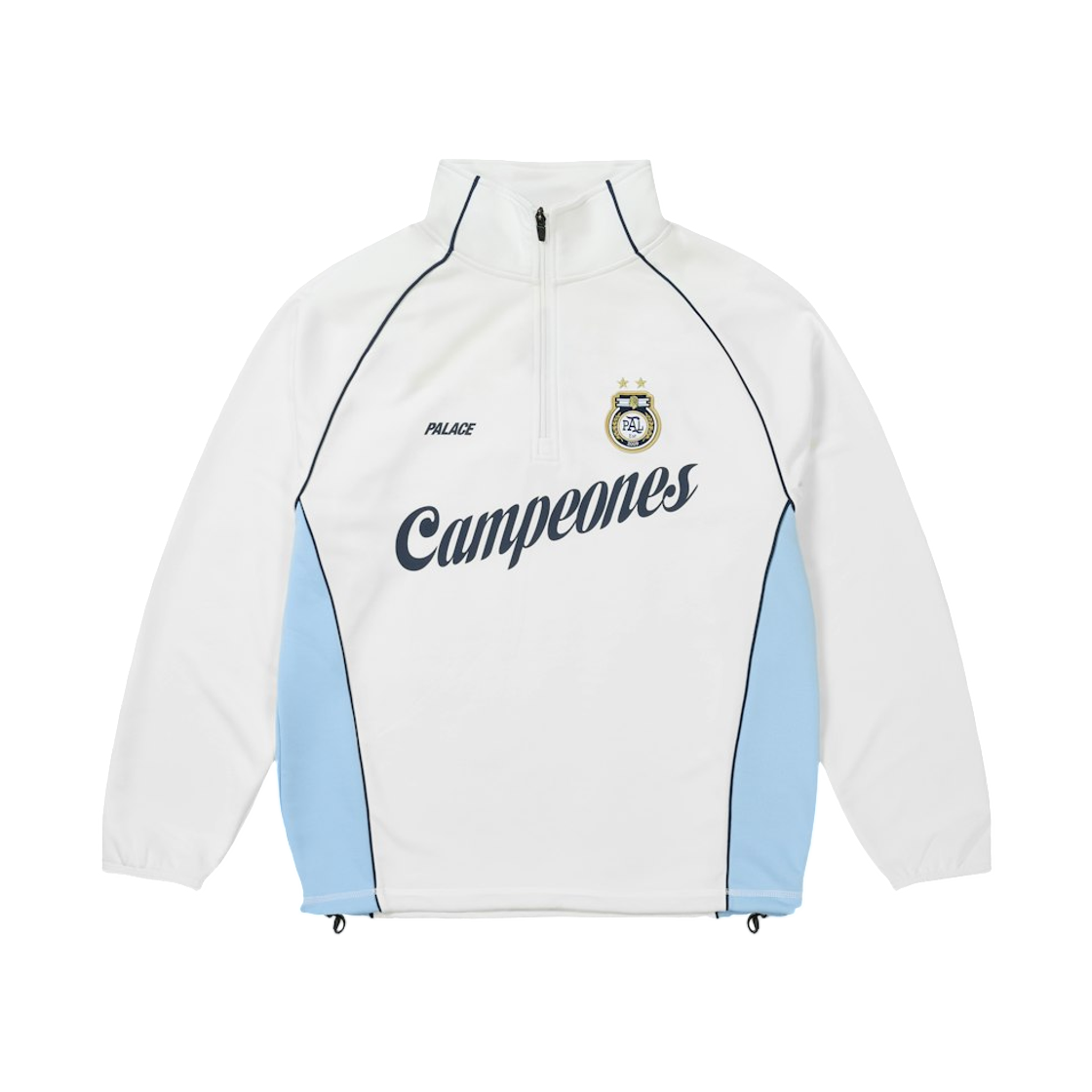 - Palace Copa 1/4 Zip Techy Fleece White - 26SS