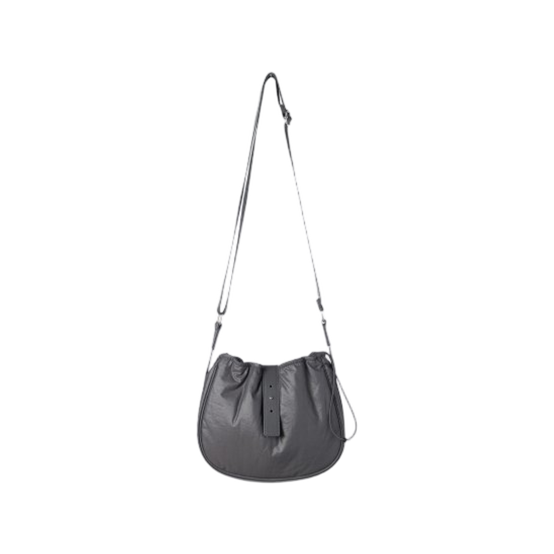 해칭룸 웨이비 백 미니 패딩 나일론 차콜(Hatchingroom Wavy Bag Mini Padded Nylon Charcoal)