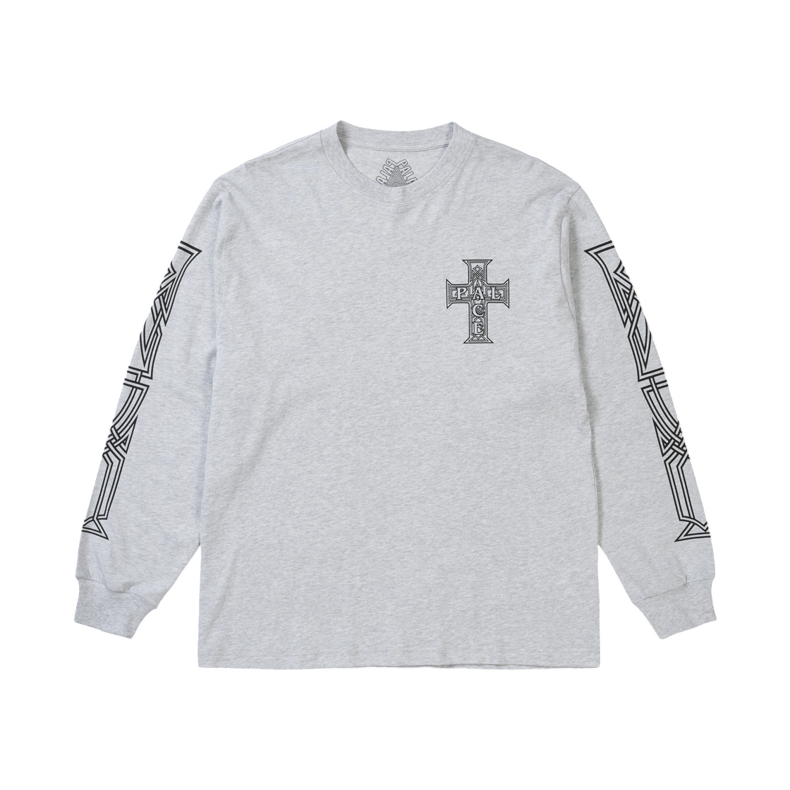 팔라스 Y 쏘 크로스 롱슬리브 그레이 말 - 26SS(Palace Y So Cross Longsleeve Grey Marl - 26SS) - 2