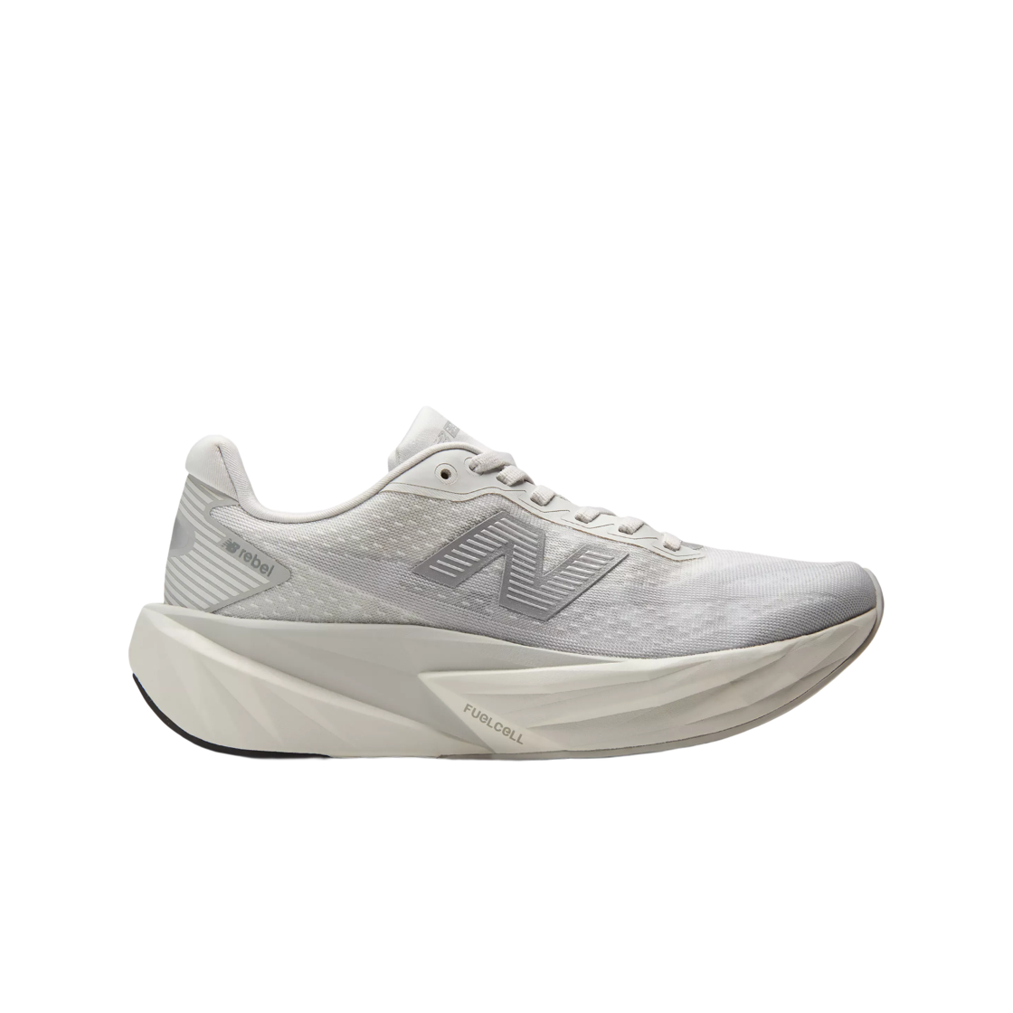WFCX6SN (W) New Balance FuelCell Rebel v5 Grey Matter Silver Metallic - B Standard