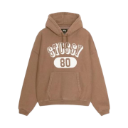 Stussy 80 Relaxed Hoodie Brown
