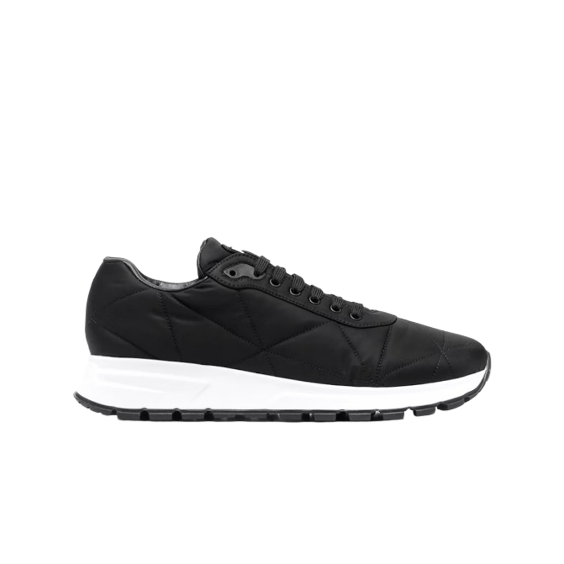 2EE367-3LGO-F0002 Prada Quilted Nylon Sneakers Black