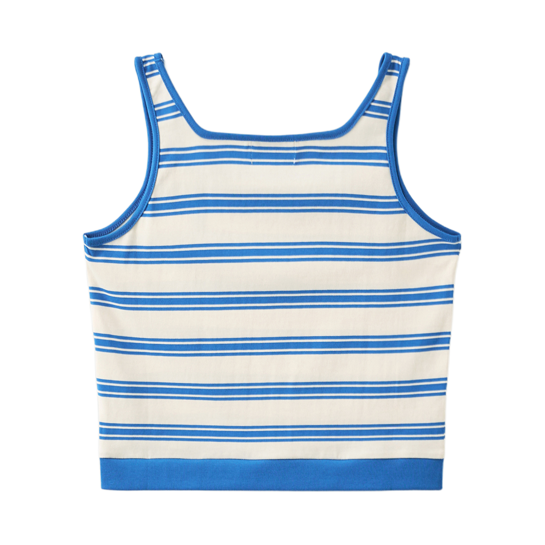 세터 우먼 스퀘어넥 스트라이프 슬리브리스 블루(SATUR W Square Neck Stripe Sleeveless Blue) - 2