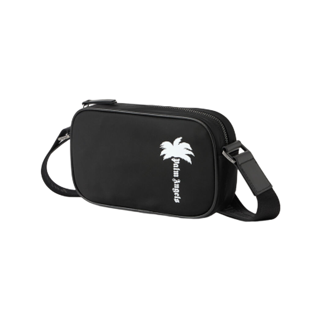 팜엔젤스 크로스 바디 백 - 블랙 화이트(Palm Angels Cross Body Bag - Black White) - 2