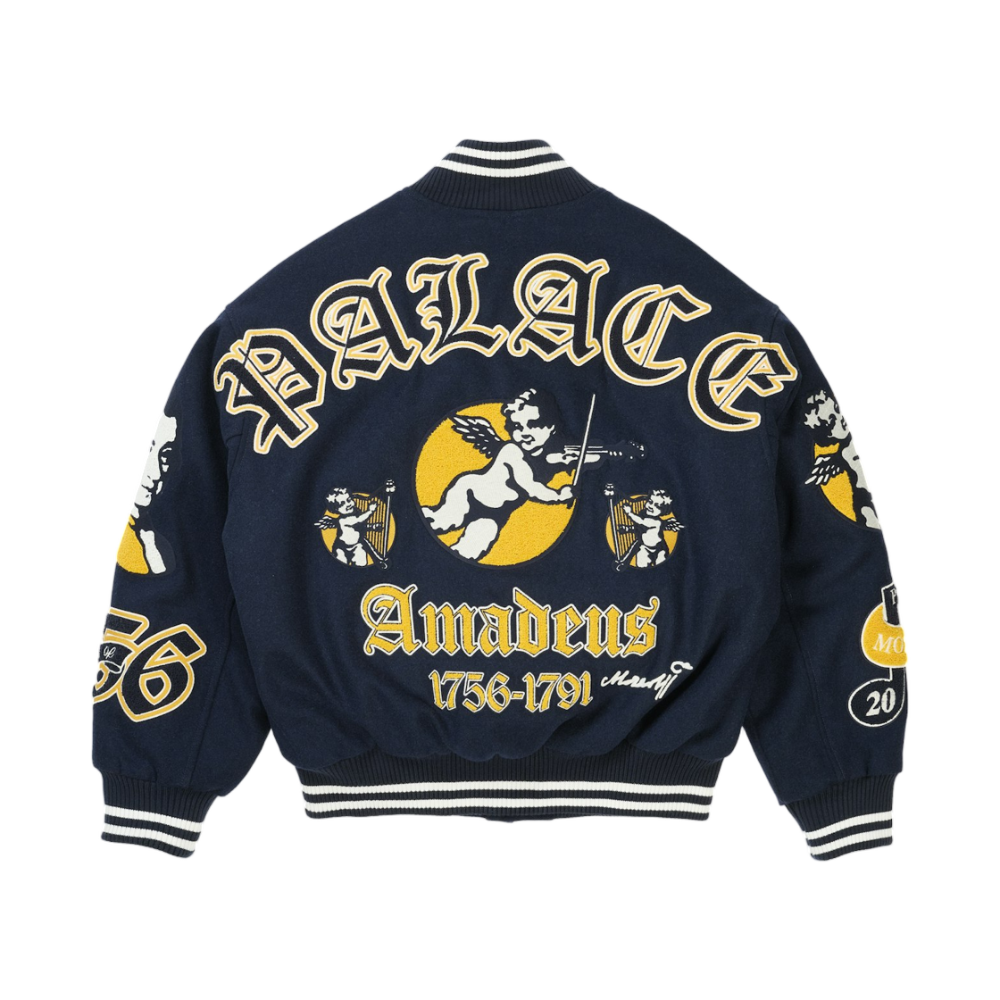 팔라스 울프강 바시티 자켓 네이비 - 26SS(Palace Wolfgang Varsity Jacket Navy - 26SS) - 3