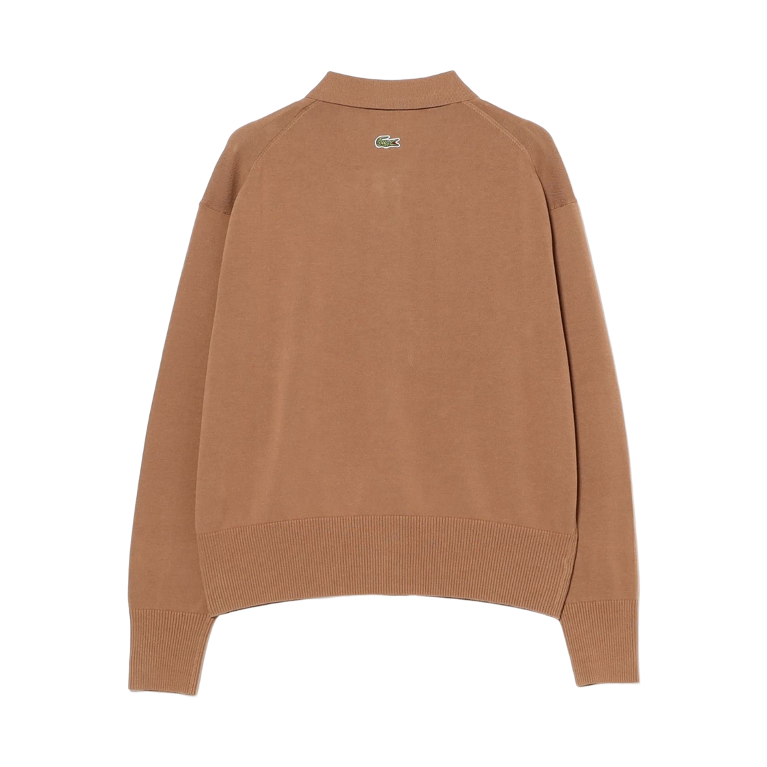 (W) 빔즈 보이 x 라코스테 폴로 가디건 피칸((W) Beams Boy x Lacoste Polo Cardigan Pecan) - 2