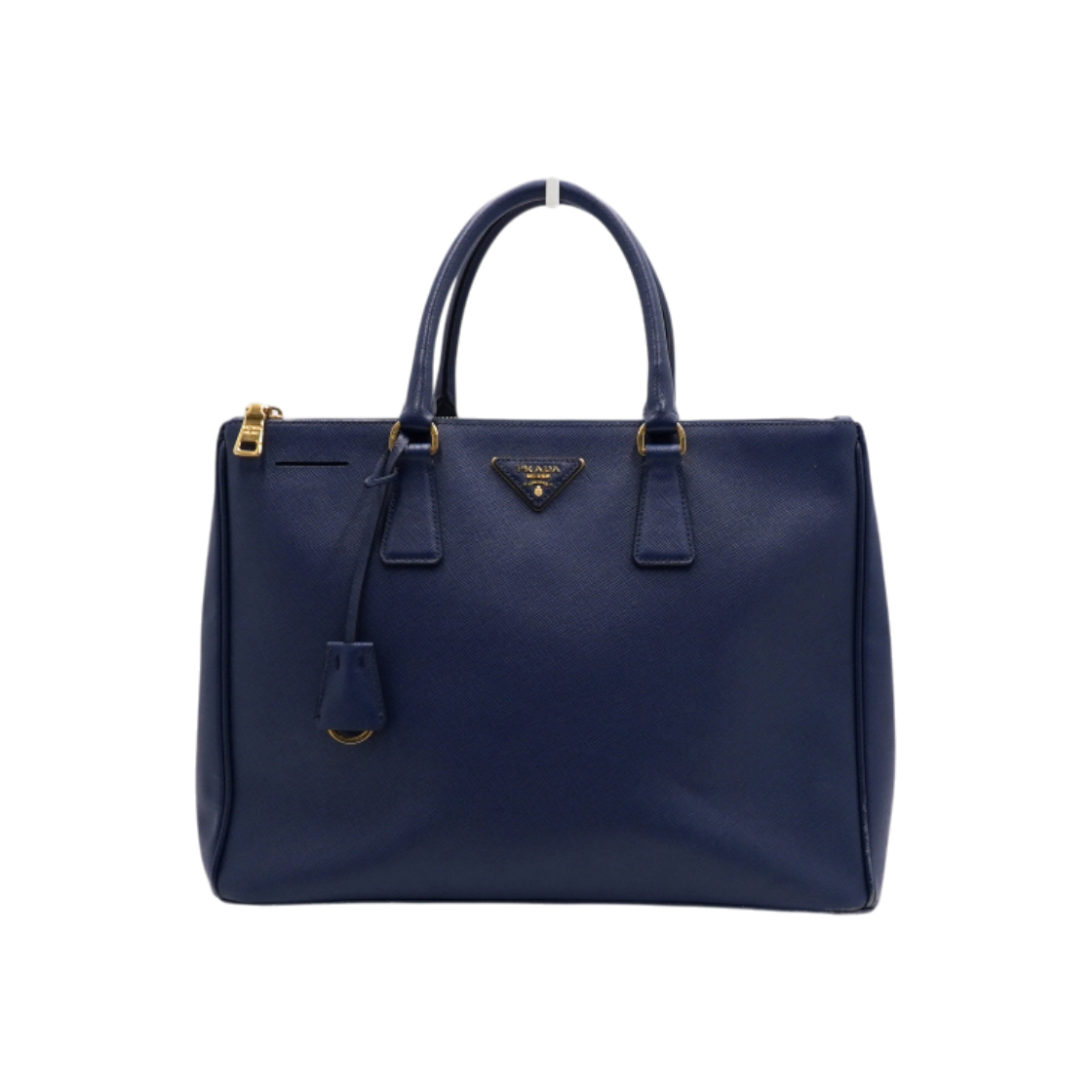 ITIHG25QH8LJ Prada BN1786 Navy Leather Saffiano Lux Double Zip Tote Bag