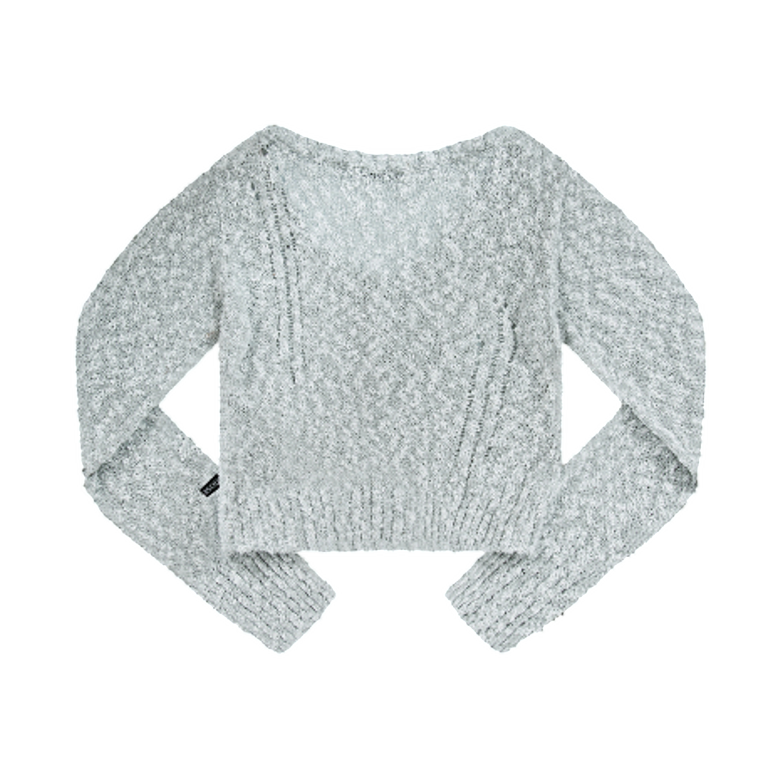 (W) 애즈온 아이스 부클 니트 그레이((W) Ason Ice Boucle Knit Gray) - 2