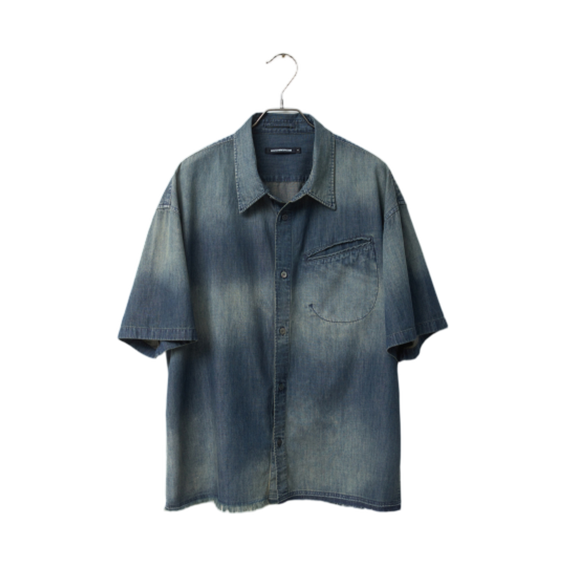 해칭룸 오버 셔츠 데님 블루(Hatchingroom Over Shirt Denim Blue)