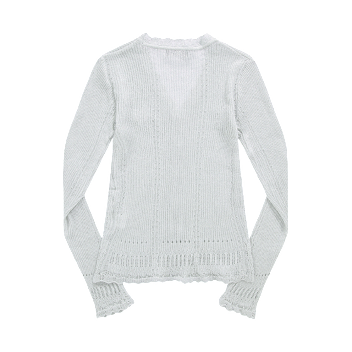 (W) 애즈온 맥 가디건 화이트((W) Ason Mag Cardigan White) - 2