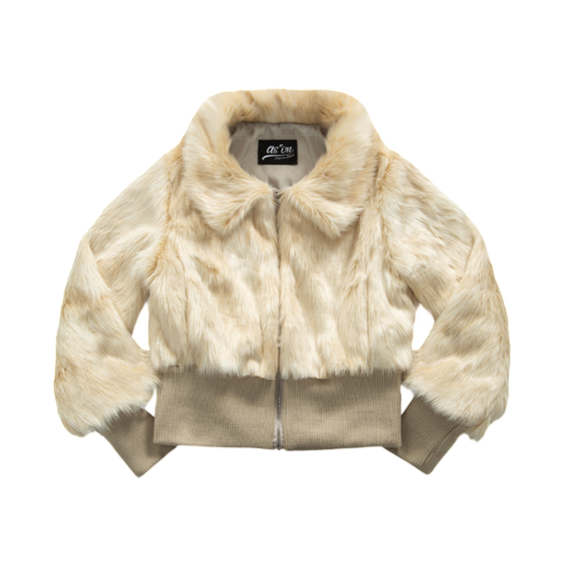 (W) 애즈온 오벨 퍼 자켓 아이보리((W) Ason Obel Fur Jacket Ivory)