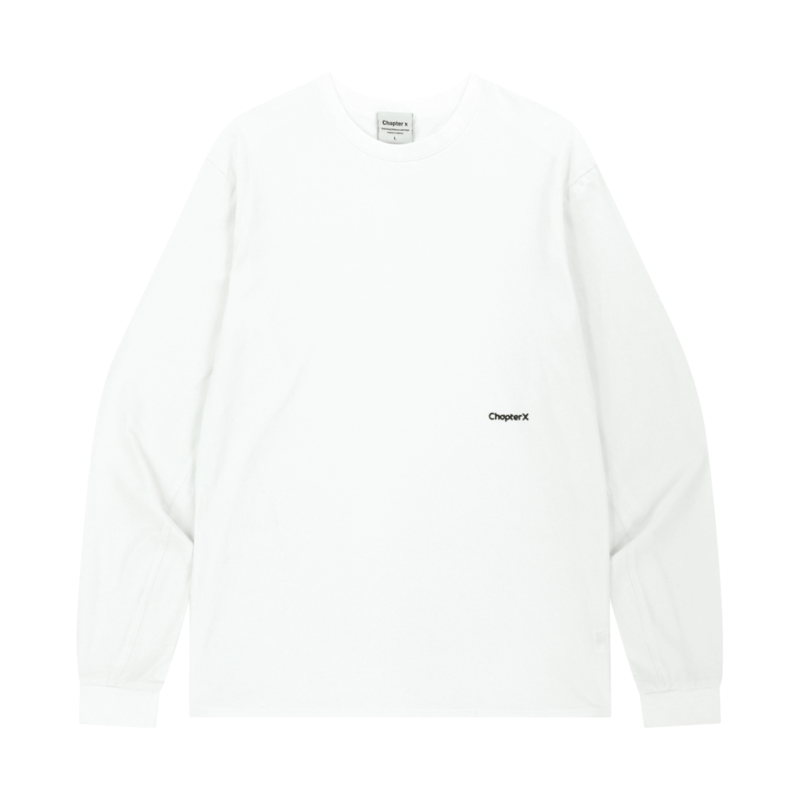 챕터엑스 러닝핏 언더암 에어홀 롱 슬리브 화이트(Chatper.X Running Fit Underarm Airhole Long Sleeve White)