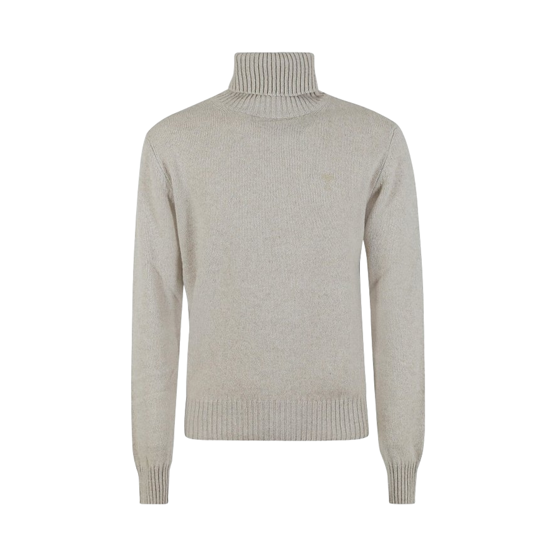 아미 톤온톤 하트 로고 캐시미어 터틀넥 스웨터 베이지(AMI de Coeur Cashmere Turtleneck Sweater Beige) - 1