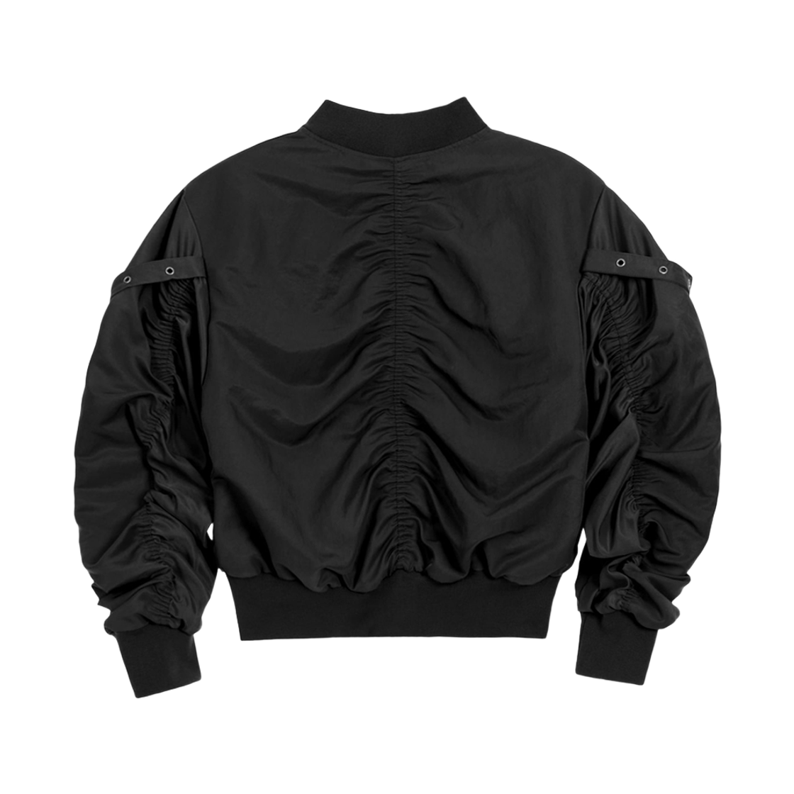 분트 아일렛 스트랩 Ma-1 자켓 블랙(VOONT Eyelet Strap Ma-1 Jacket (BLACK)) - 2