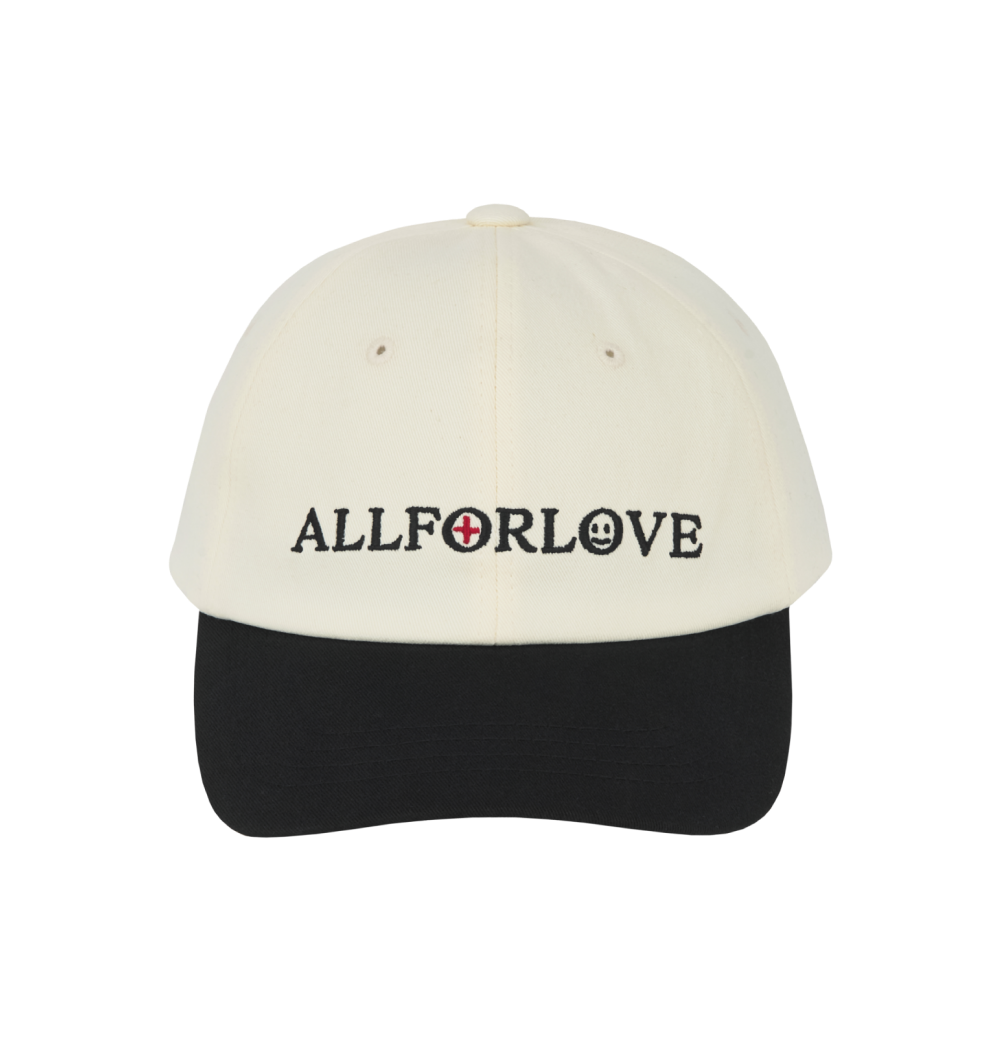 [프리오더] 블랙 앤드 오프 화이트 올 포 러브 투톤 캡([프리오더] BLACK & OFF-WHITE_ ALL FOR LOVE TWO-TONE CAP)