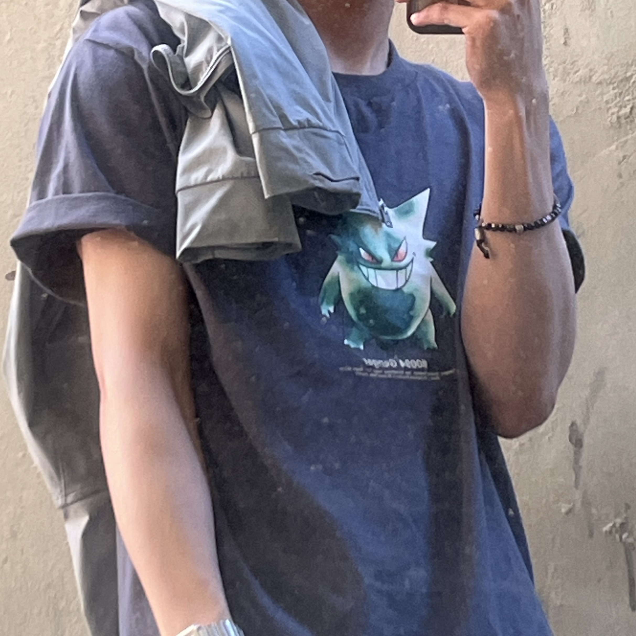 Uniqlo UT x Pokemon Graphhic T-Shirt 1E Gray 착용 스타일 - 1