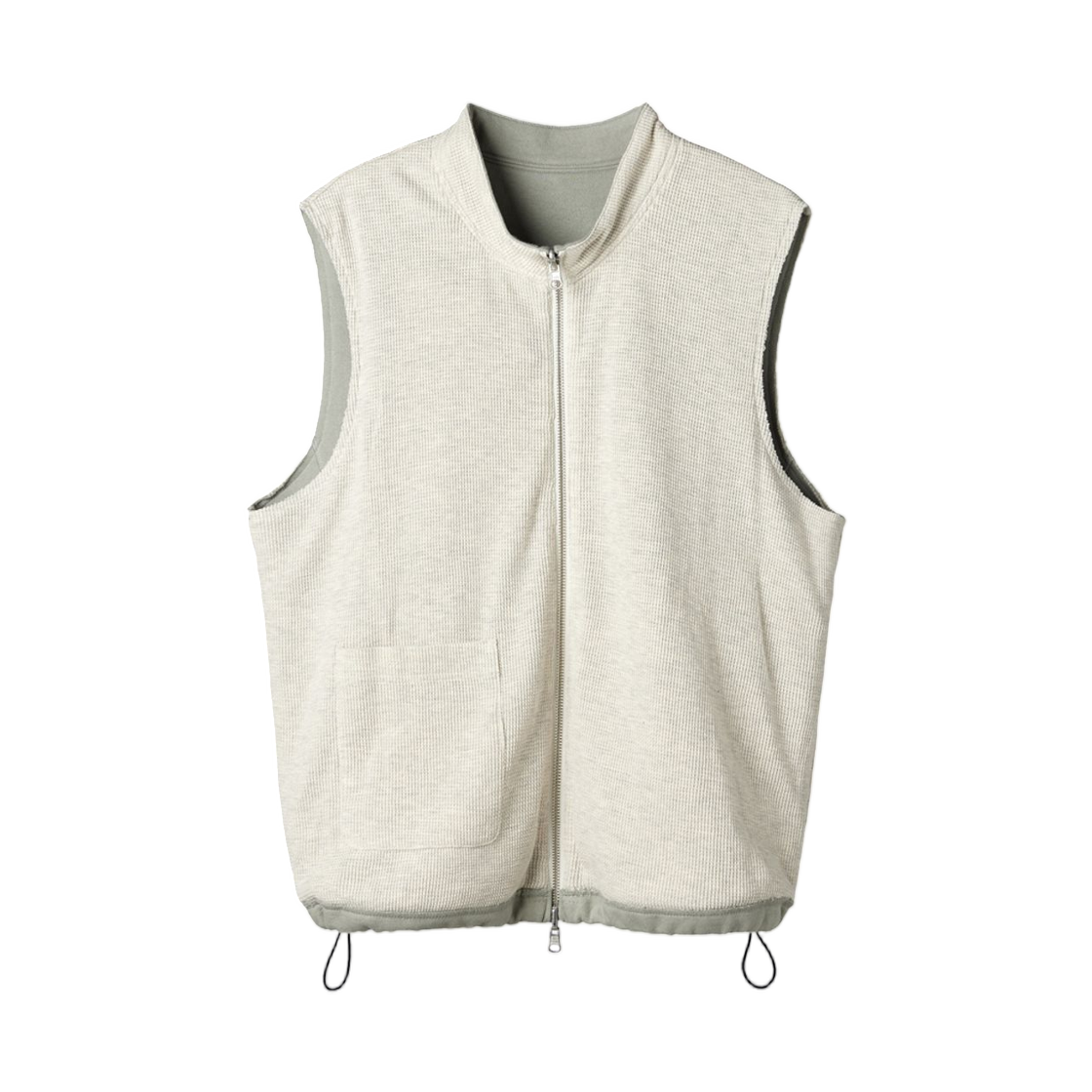 해칭룸 리버시블 저지 베스트 올리브 그레이(Hatchingroom Reversible Jersey Vest Olive Grey) - 2