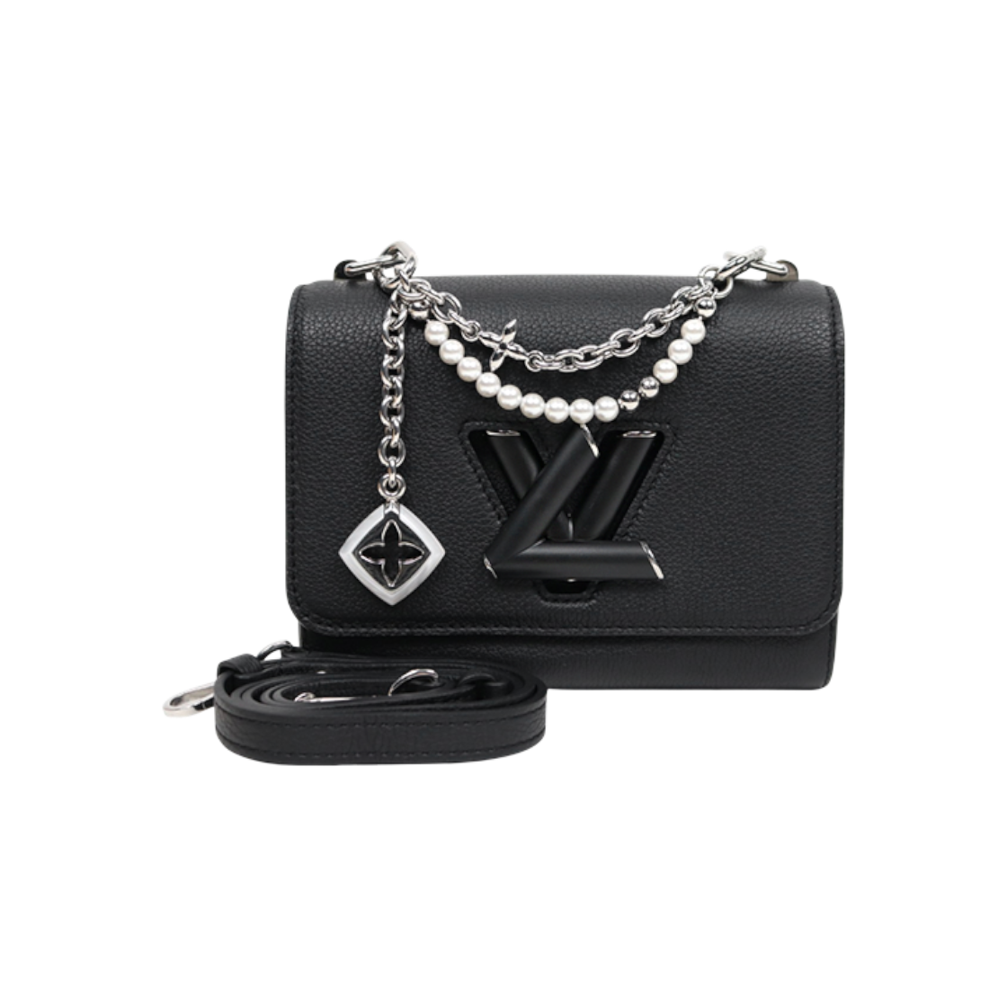 IT4U6ORUP59J Louis Vuitton Twist Slim Harmony Shoulder Bag Black