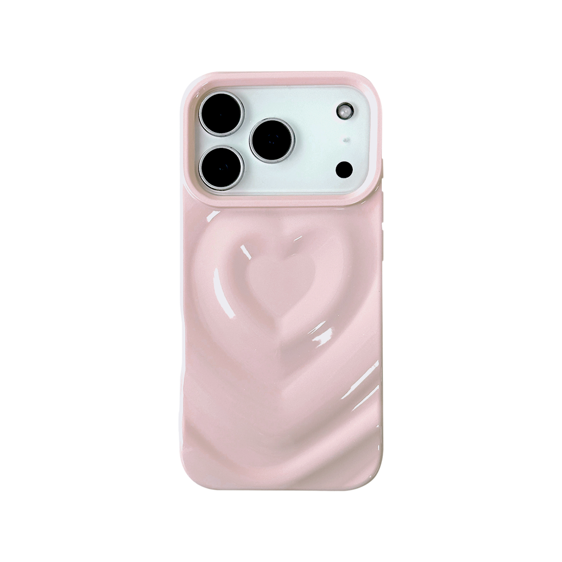 나인틴프라이데이 입체 하트 케이스 - 핑크 (아이폰)(NINETEENFRIDAY 3D Heart Case - Pink (Iphone))