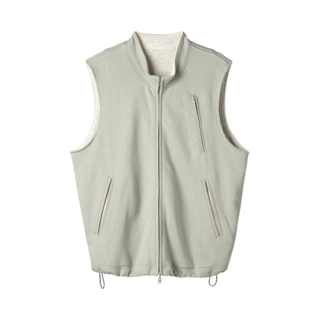 해칭룸 리버시블 저지 베스트 올리브 그레이(Hatchingroom Reversible Jersey Vest Olive Grey) - 1