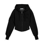 VOONT Jenny Corset Hood Zip-Up (BLACK)
