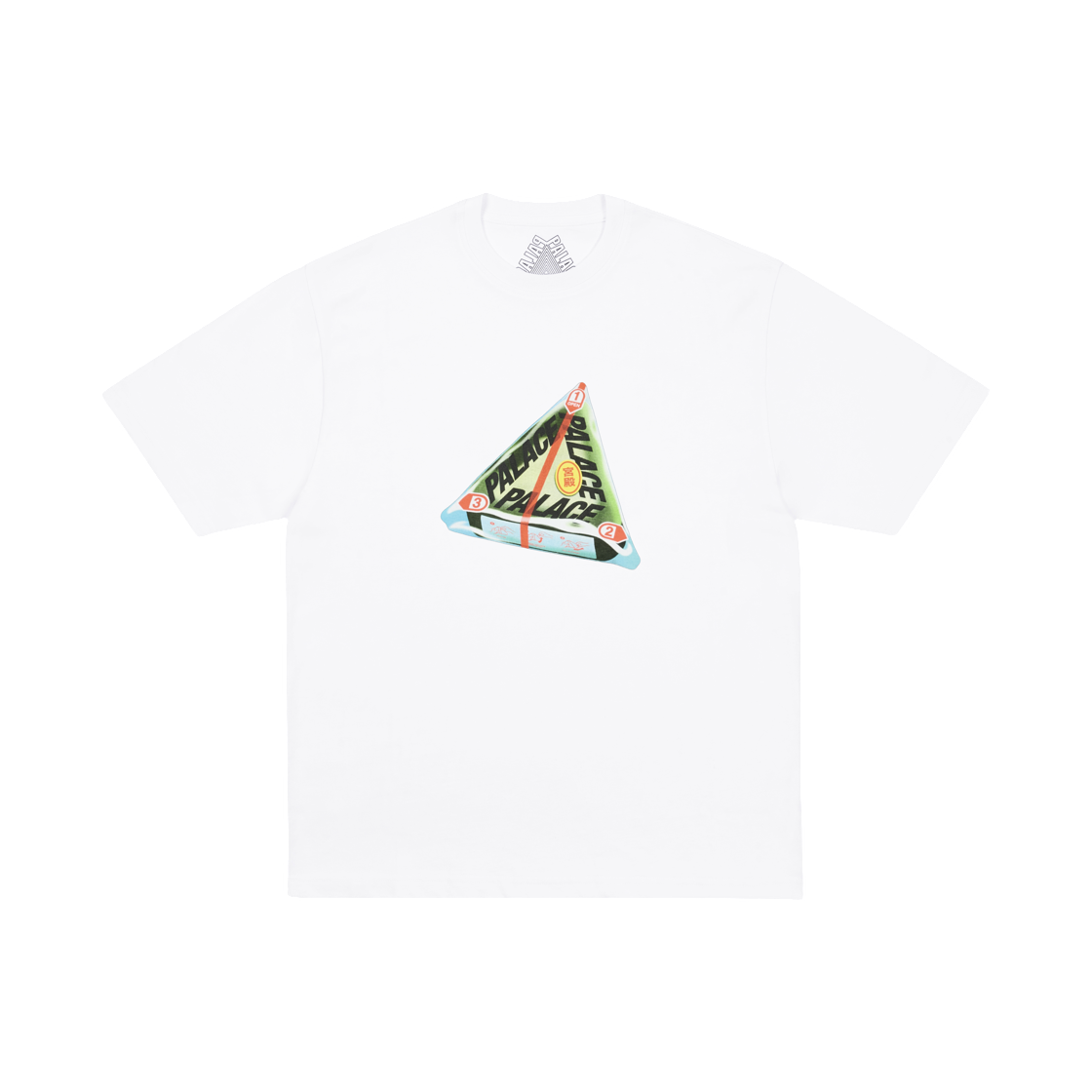 - Palace Tri-Onigiri T-Shirt White - 26SS