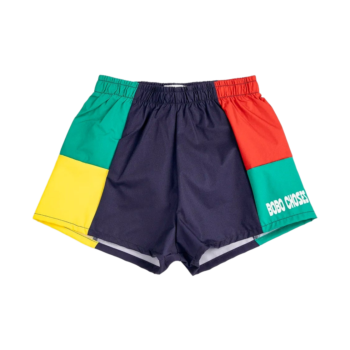 (키즈) 보보쇼즈 컬러 블록 스윔 트렁크 멀티컬러((Kids) Bobo Choses Color Block Swim Trunks Multicolor)