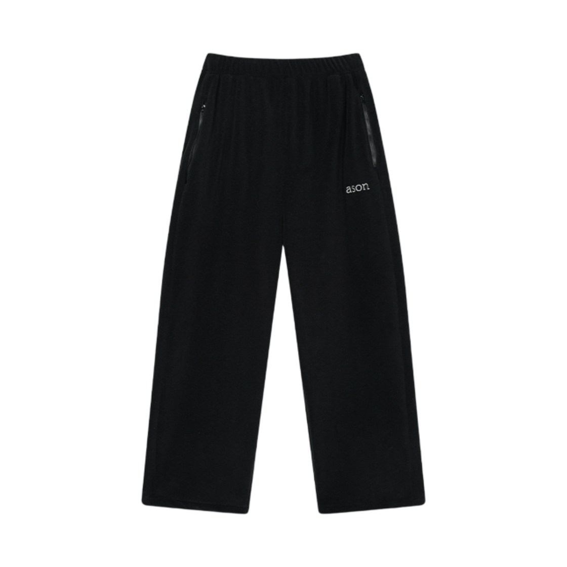 (W) 애즈온 미아 플리스 팬츠 블랙((W) Ason Mia Fleece Pants Black) - 1