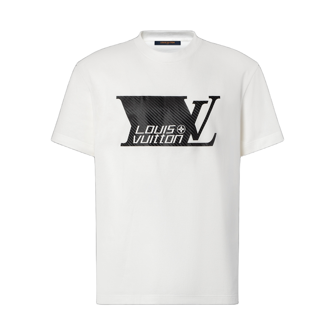 루이비통 프린티드 시그니처 티셔츠 밀키 화이트(Louis Vuitton Printed Signature T-Shirt Milky White)