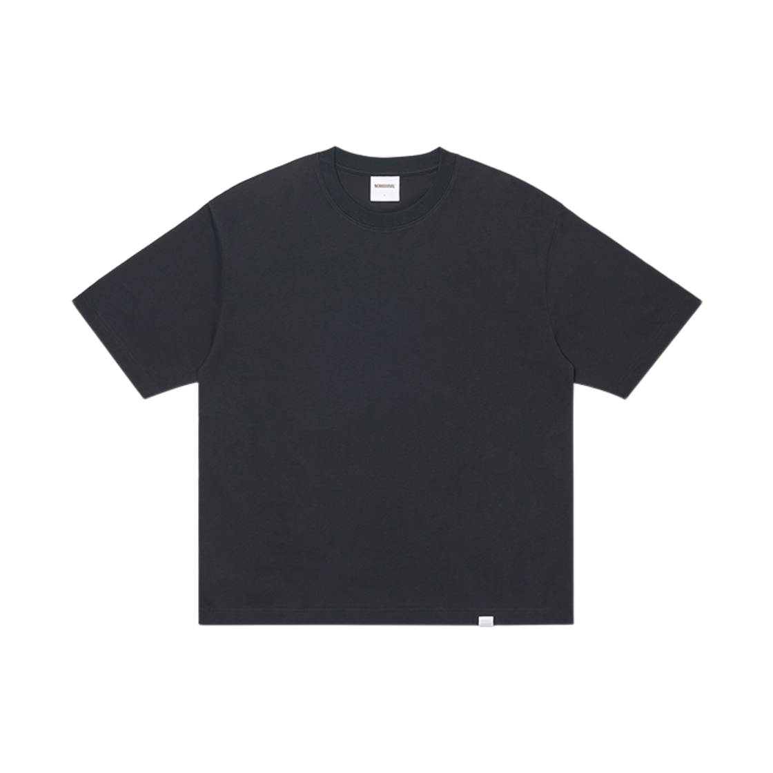 노매뉴얼 NM 플레인 크롭 티셔츠 블랙(NOMANUAL NM Plain Crop T-shirt Black)