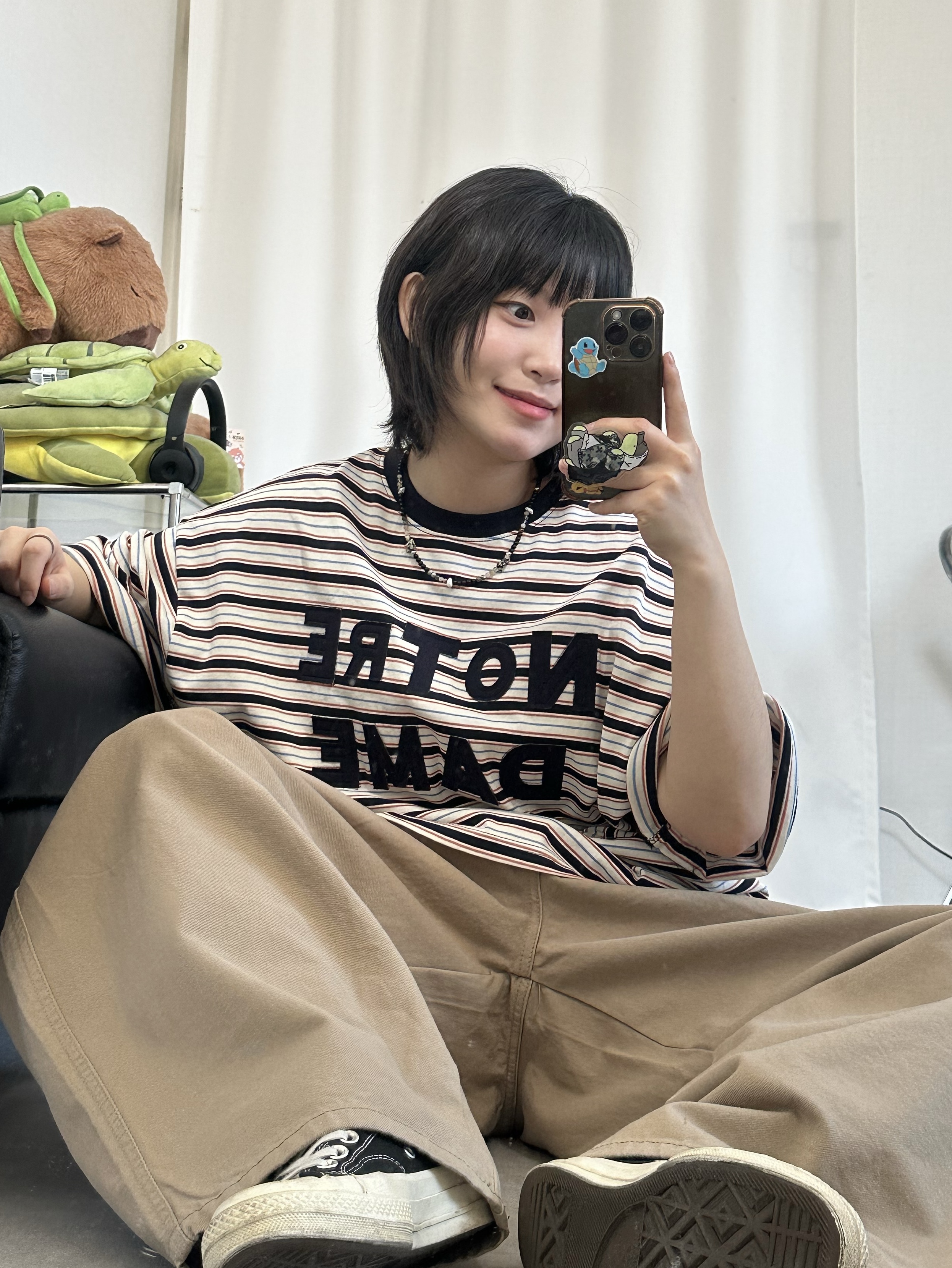 Deus Ex Machina String Bag Tan 착용 스타일 - 7