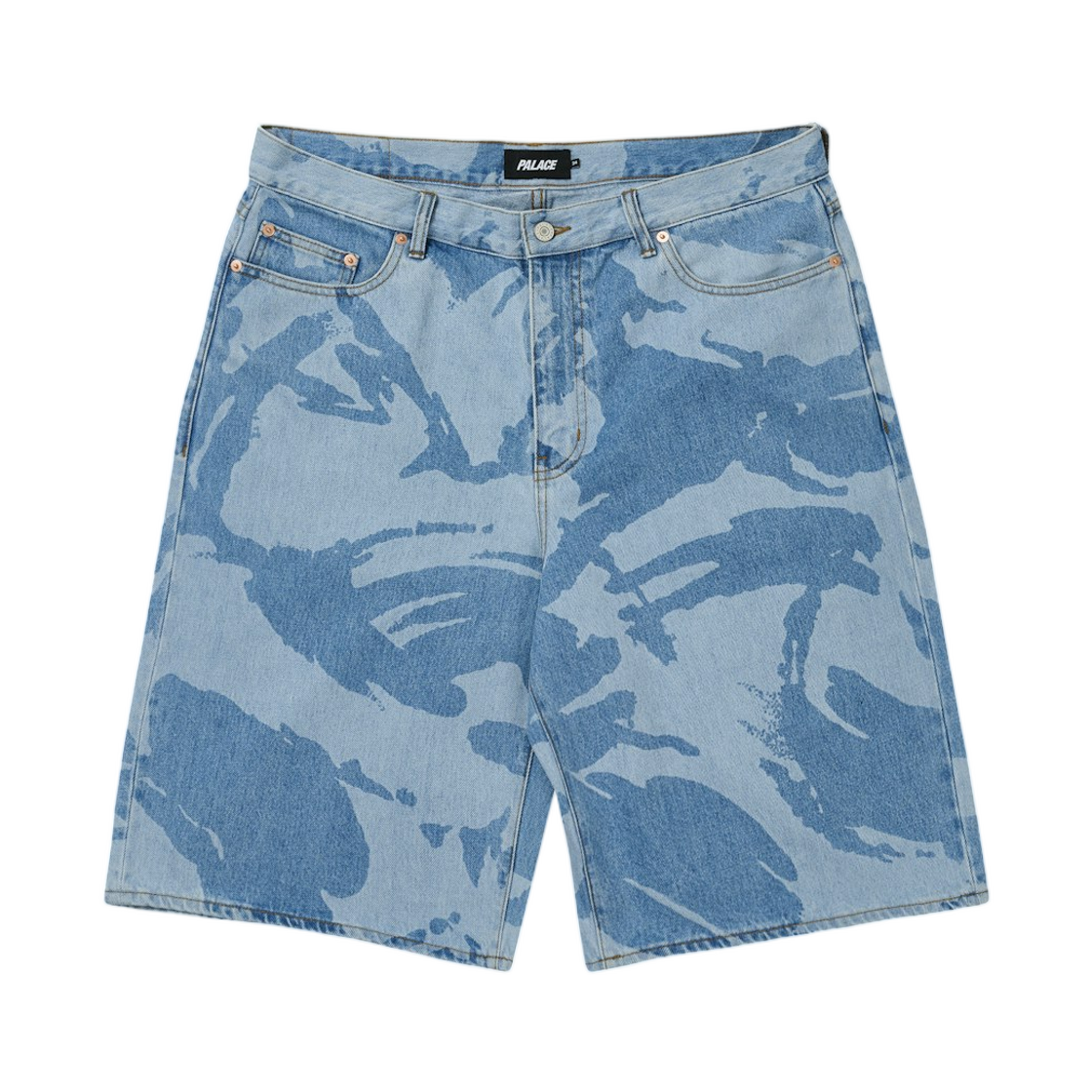 팔라스 배기 진 쇼츠 라이트 스톤워시 DPM - 26SS(Palace Baggy Jean Short Light Stonewash DPM - 26SS) - 1