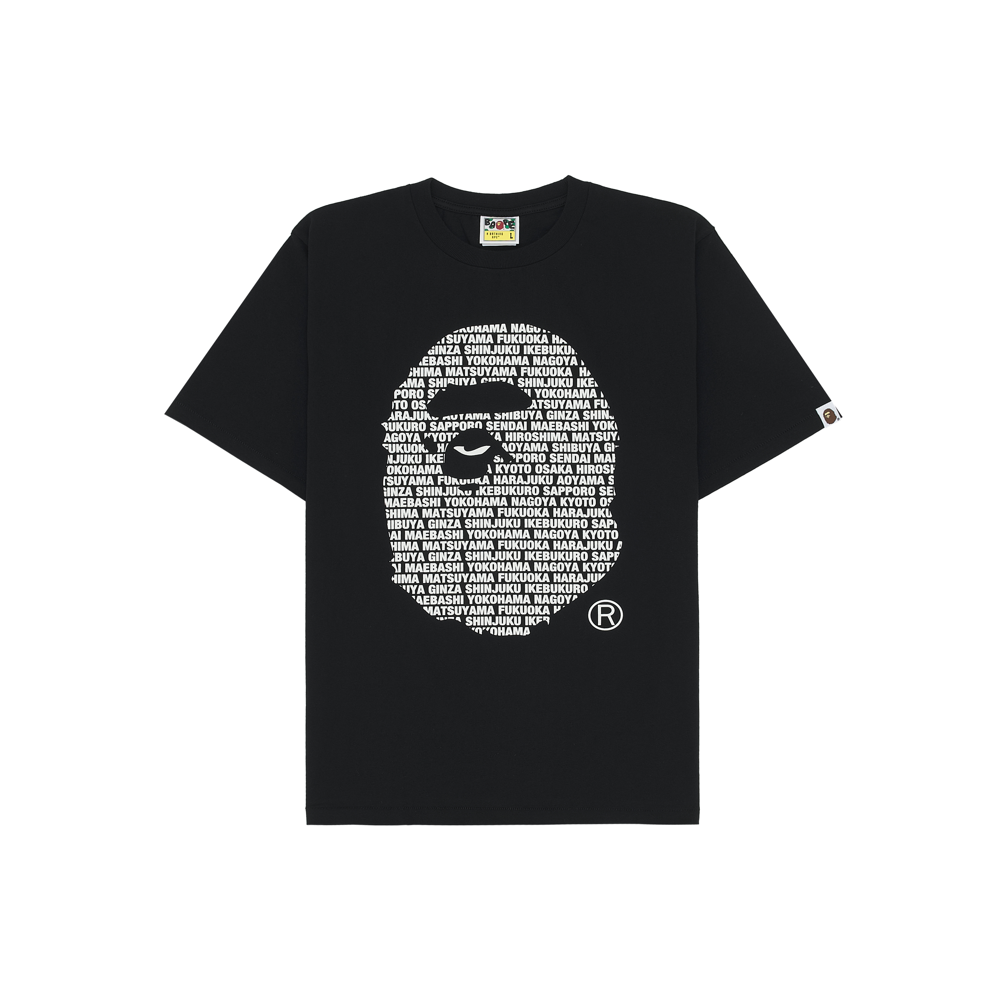베이프 재팬 에이프 헤드 티셔츠 블랙(BAPE Japan Ape Head T-Shirt Black)