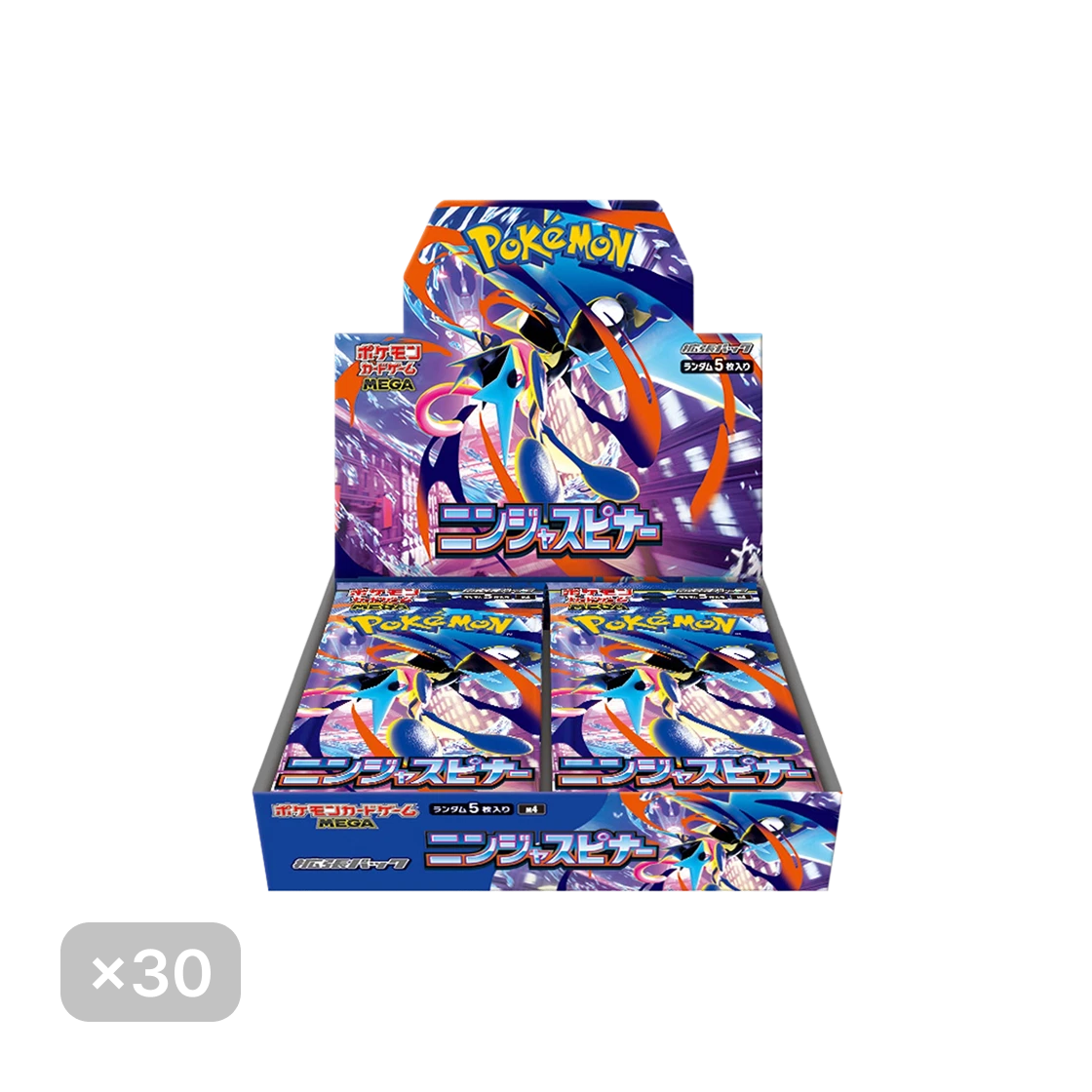 포켓몬 TCG 메가 확장팩 닌자스피너 30 박스 (900팩/일어판)(Pokemon TCG MEGA Expansion Pack Ninja Spinner 30 Box (Pack of 900/Japanese Ver.)) - 1