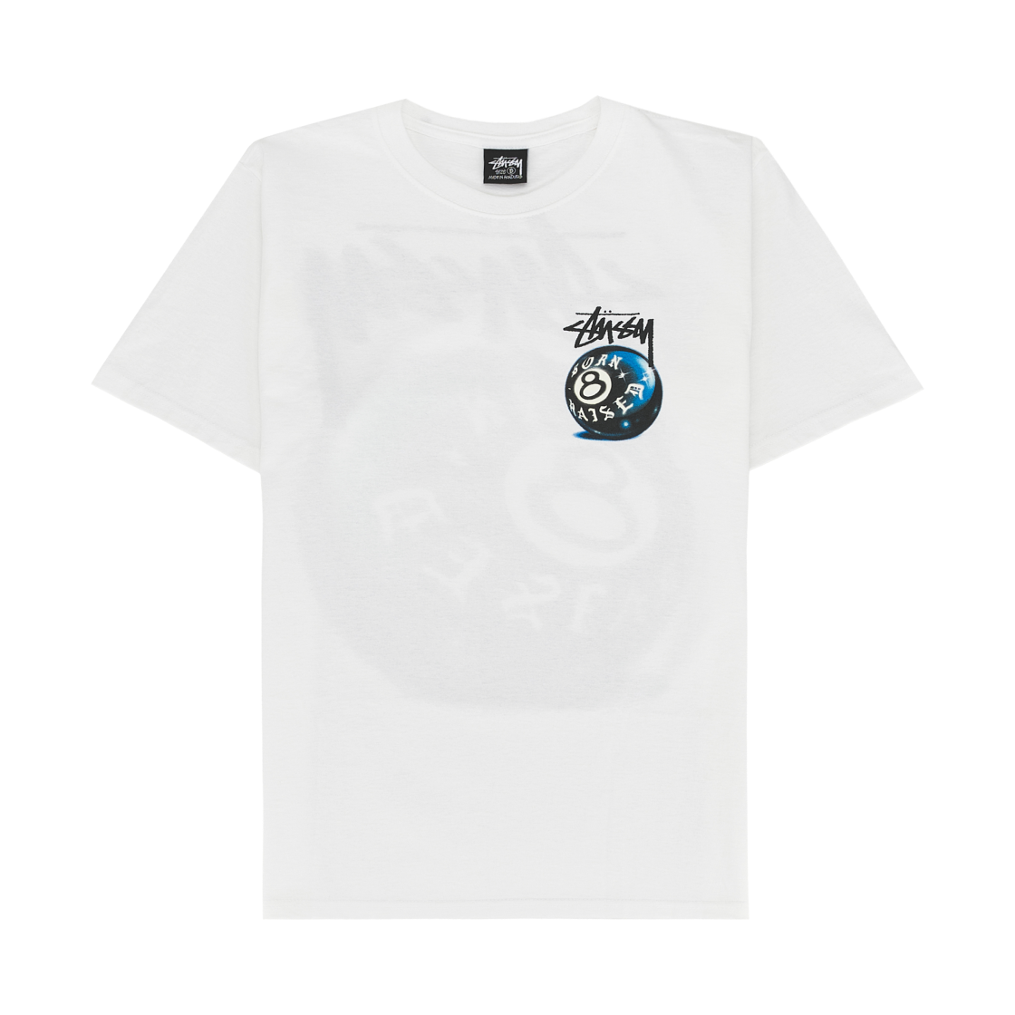 스투시 x 본앤레이즈드 8볼 티셔츠 화이트(Stussy x Born X Raised 8 Ball T-Shirt White) - 2