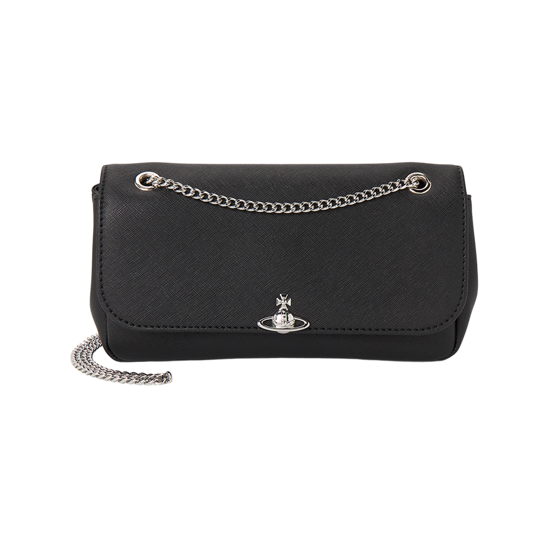 5C01000XW-S0021-N401 Vivienne Westwood Chain Shoulder Bag Black