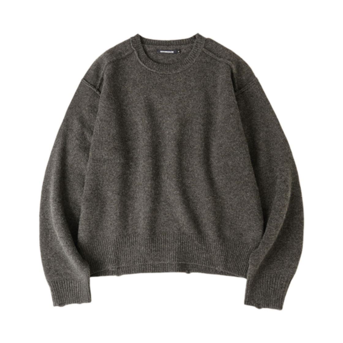 - Hatchingroom Reverse Damage Sweater Charcoal