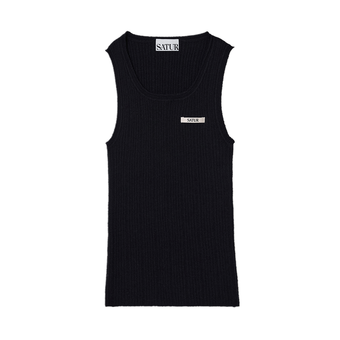 SA262WKT04BLK0 SATUR W Basic Knit Sleeveless Black