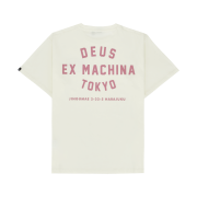 Deus Ex Machina Tokyo College Address T-Shirt Ivory